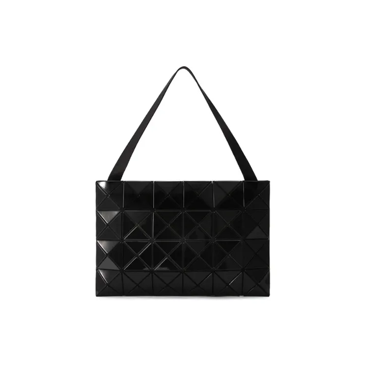 ISSEY MIYAKE PVC Laptop Bag Handbag Crossbody Bag Medium Size Women's Black-0