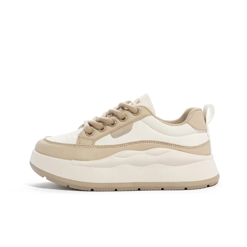 Humanism 1986 Chunky Sneakers Women's Low Top White/Black/White/White/Red/White/Khaki-27
