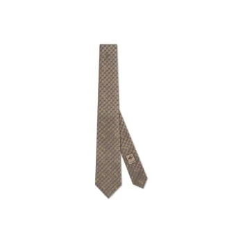 GUCCI Horsebit Embroidered Tie