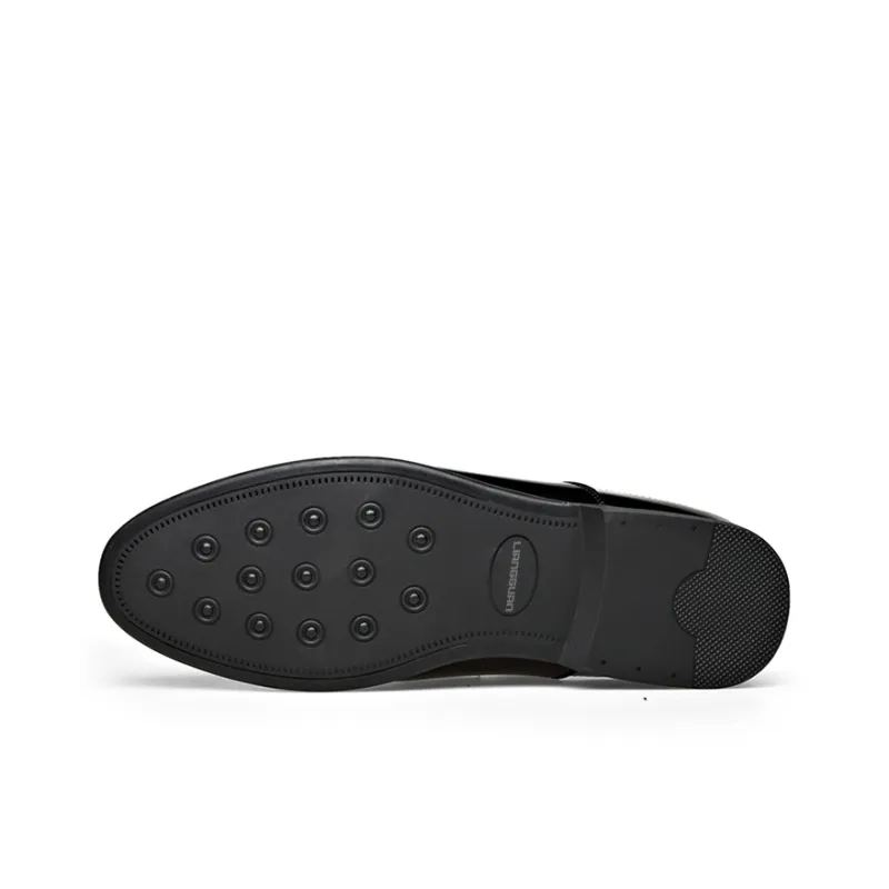 LIANGGUAN Closed Toe Slippers Men's Black-5