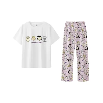 Gongdie x SNOOPY/ Pajama Set Women's White