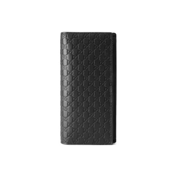 GUCCI Leather Wallet Men's Black