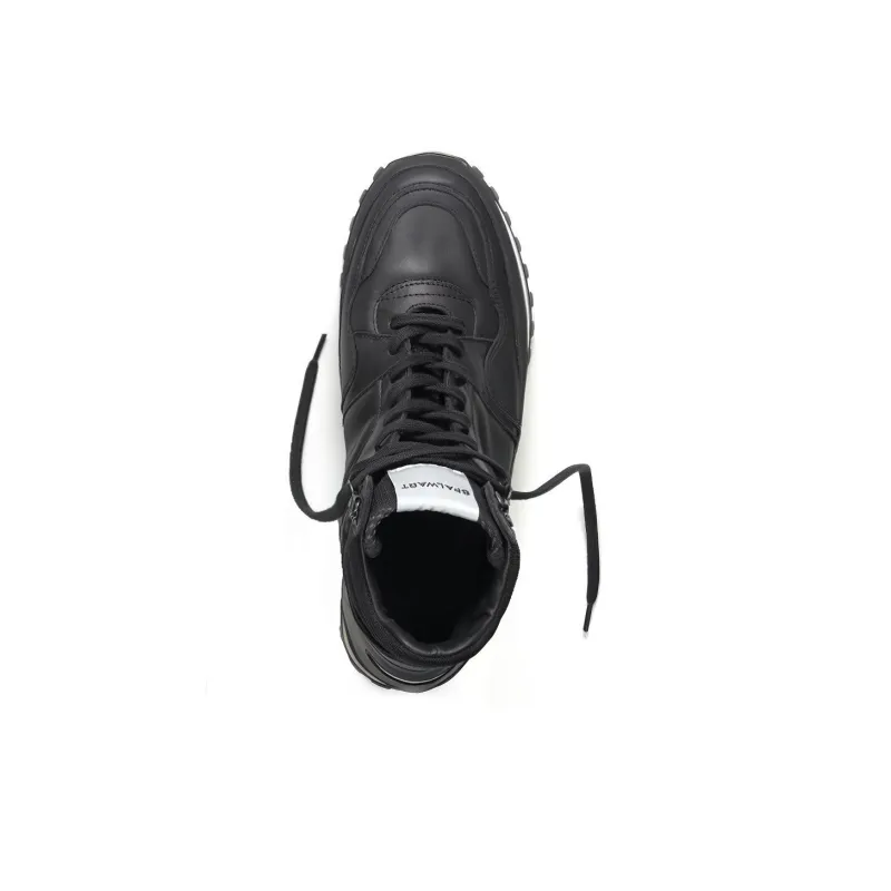 SPALWART Wear-Resistant High-Top Sports Casual Shoes Unisex Black-3