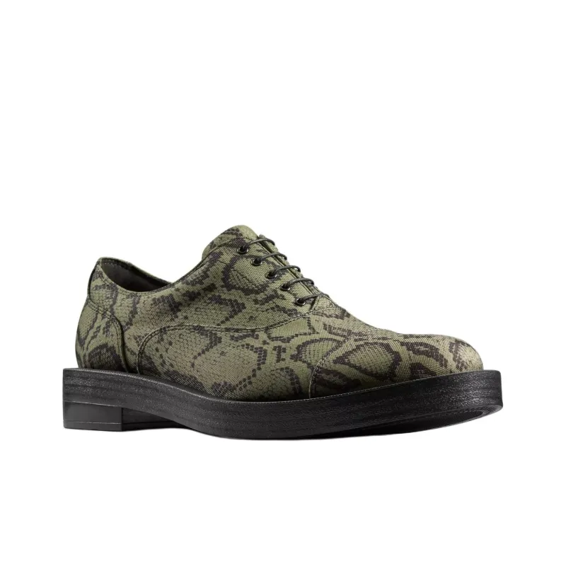 Clarks Oxford 2 Martine Rose Green Textile Women's-2
