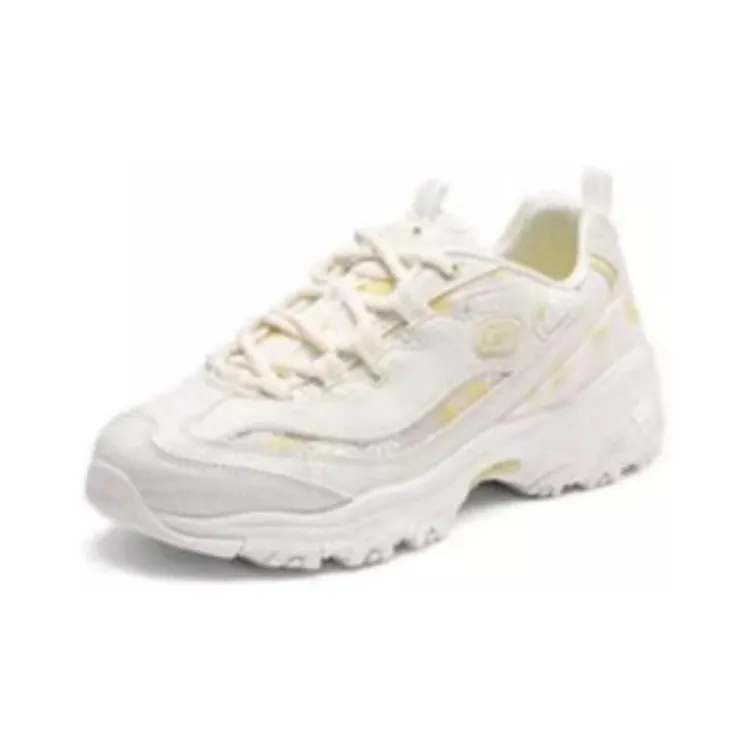 Skechers Flower Sea Bear Cushioning Height Increasing Low-Top Chunky Sneakers Women's Daisy Yellow-2