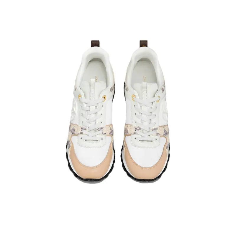 LOUIS VUITTON Run Away Low Top Casual Shoes Women's White Umber-4