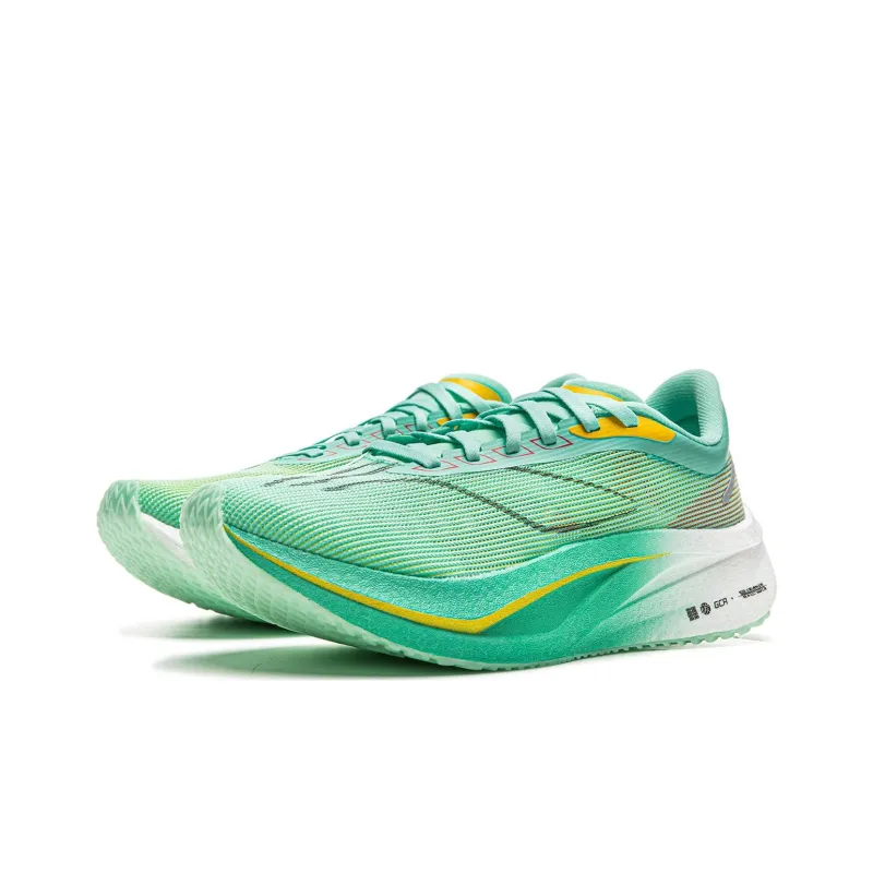 LINING Feidian 4 Challenger Running Shoes Men Low Top Fluorescent Ice Cyan/Lemon-2