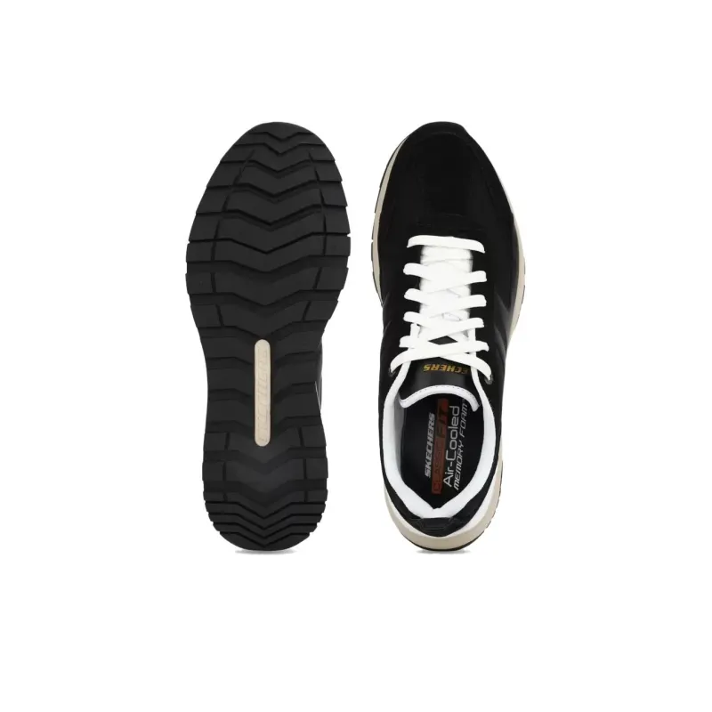 Skechers Cushioning Wear-Resistant Low-Top Running Shoes Men's Black-2