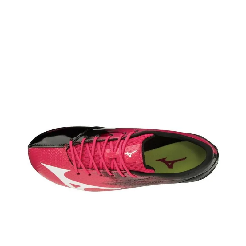 Mizuno Cushioning Wear-Resistant Low-Top Running Shoes Unisex Red Black-2