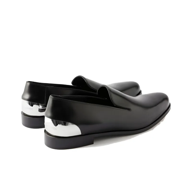 Alexander McQueen Armadillo 95 Leather Ankle Strap Pumps 'Black'-2