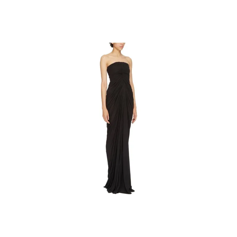 RICK OWENS Radiance Ruched Cotton Gown-3