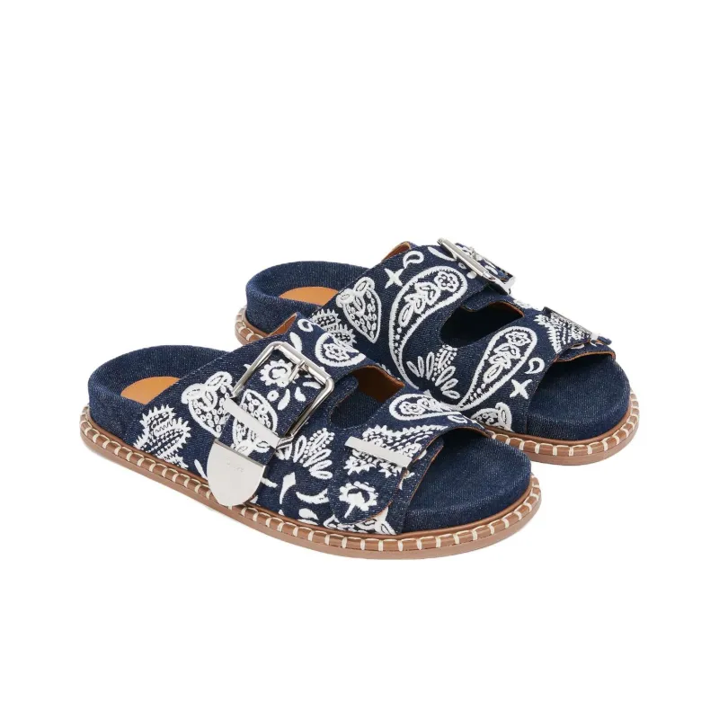 Chloé Rebecca Denim Sandals-2