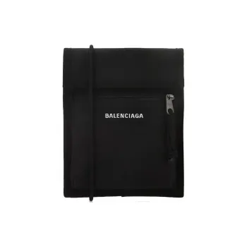 Balenciaga Nylon Fabric Portable Crossbody Bag Shoulder Bag Men's Black