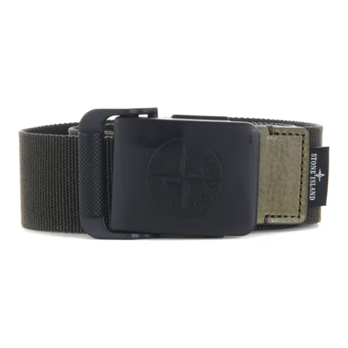 STONE ISLAND Nylon Belt Men's Black Width 4CM