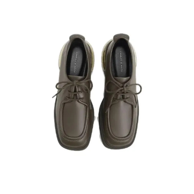 CHARLES&KEITH Women's Casual Shoes Women's Army Green-3