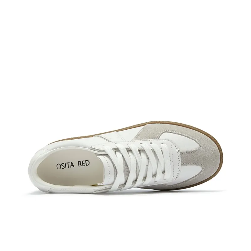 OSITA RED Wear-Resistant Low-Top Casual Shoes Women's Pink-3