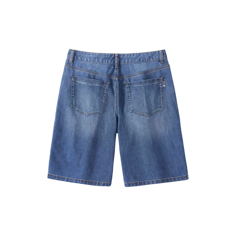 CAMEL Denim Shorts Men Dark Blue-1