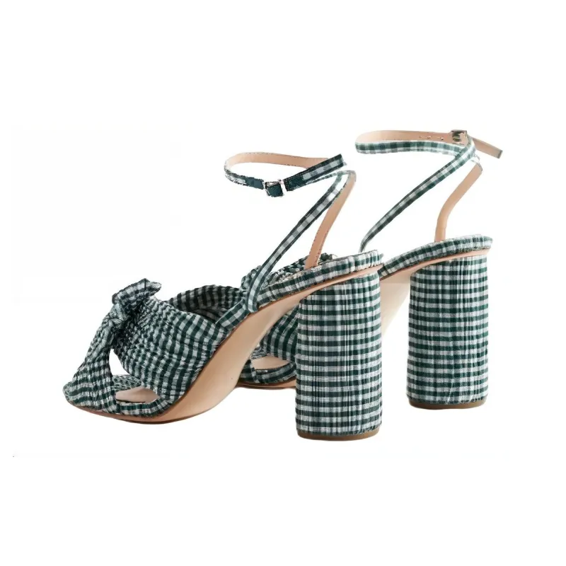 Loeffler Randall Strap Sandals Women's Green-3