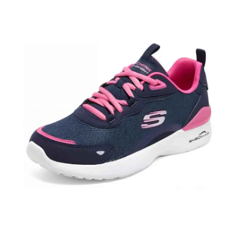 Skechers Skech Air Dynamight Abrasion Resistant Breathable Low Top Casual Running Shoes Women's Black Pink-2