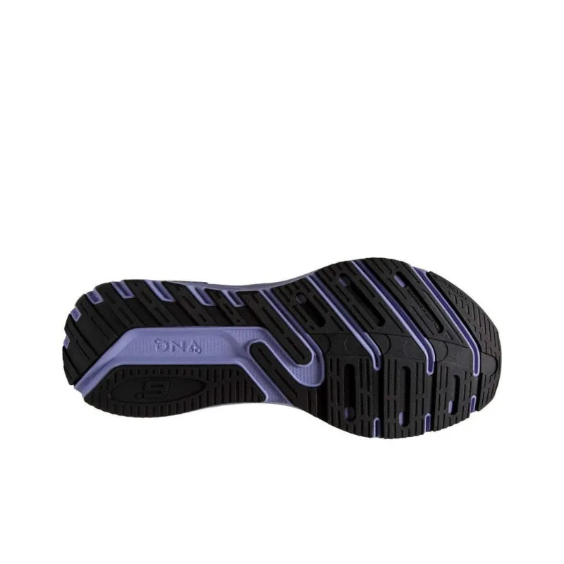 Brooks Launch GTS Cushioning, Wear Resistant Low Top Running Shoes Women's Black Blue-4
