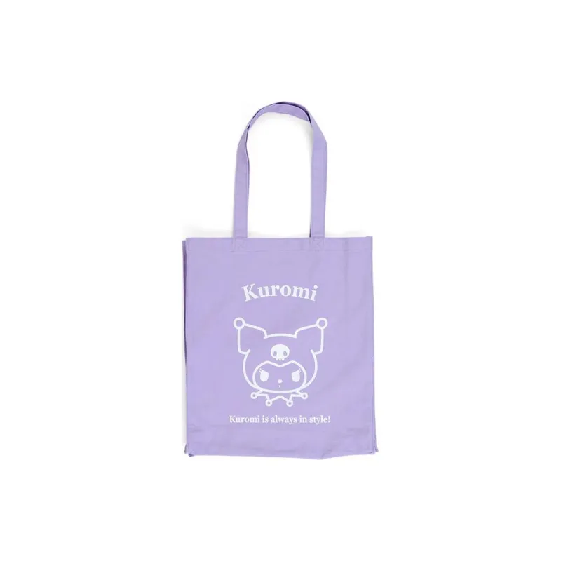 Sanrio Cotton Patchwork Canvas Canvas Bag Handbag Shoulder Bag Women's Purple & White-0