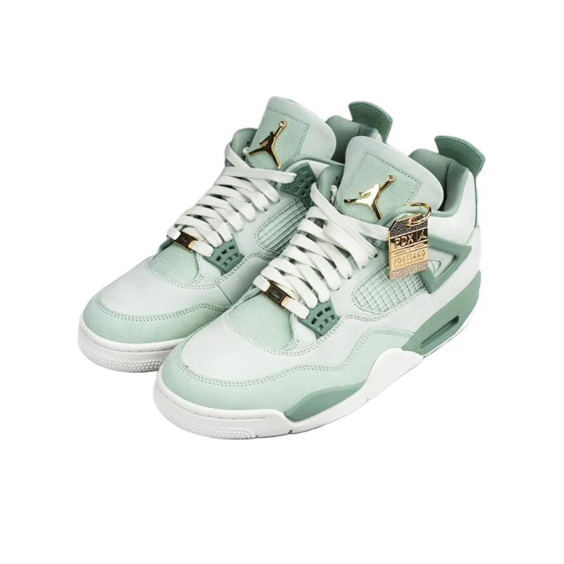 Jordan Air Jordan 4 'FIRST CLASS' PE Durable Breathable Low-Top Vintage Basketball Shoes Men's Green-1