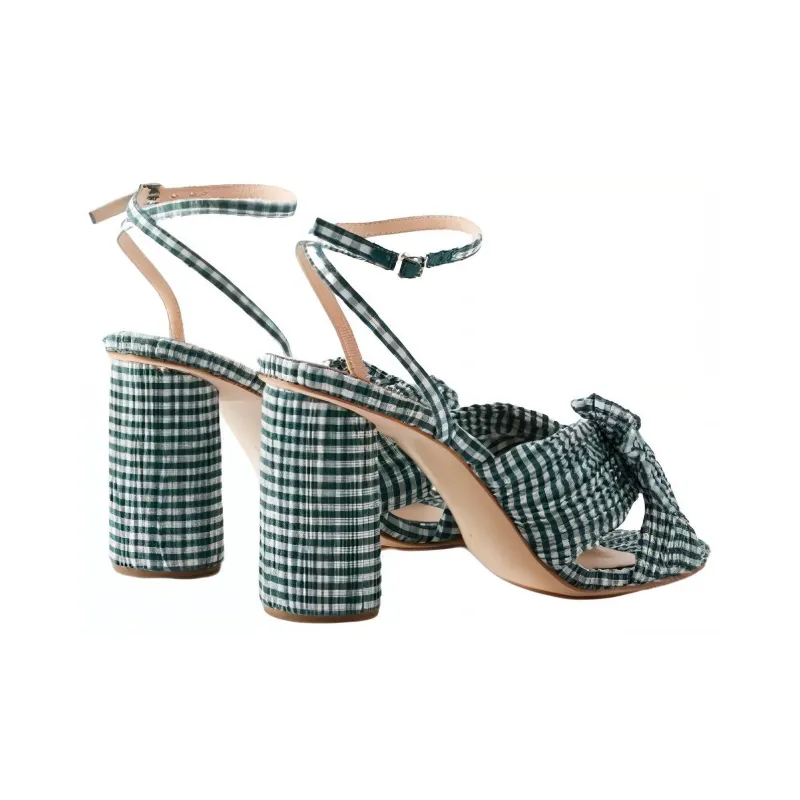 Loeffler Randall Strap Sandals Women's Green-2