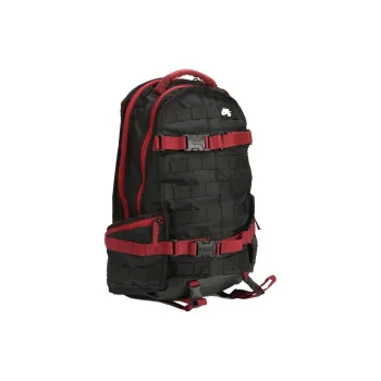 Nike Polyester Backpack Regular Unisex Black Red