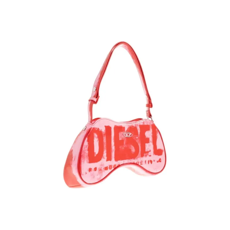 DIESEL Polyurethane Handbag, Shoulder Bag Women's Red-1