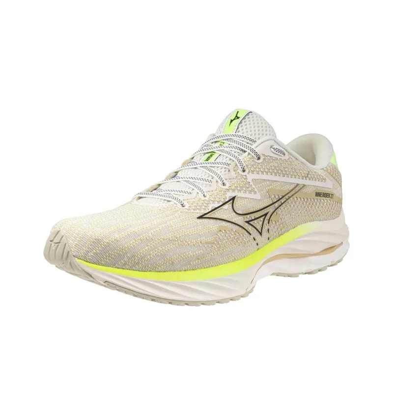 Mizuno Wave Rider 27 'Beige Black Lime'-2