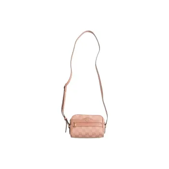 GUCCI Ophidia Fabric With Cow Leather Shoulder Bag, Crossbody Bag Mini Women's Pink