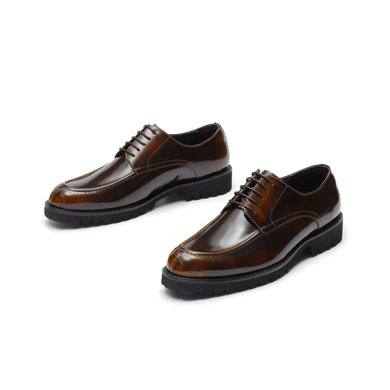 ASTON M.JAZZ Dress Shoes Men Low Top Black/Brown-11