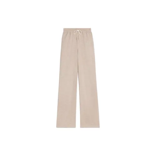 CELINE Knitted Sweatpants Women's Apricot