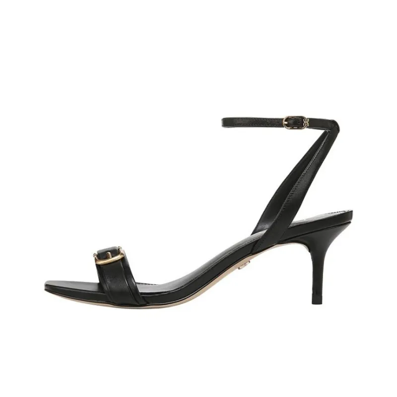 SAM EDELMAN One Strap Sandals 6cm Women's Black-0