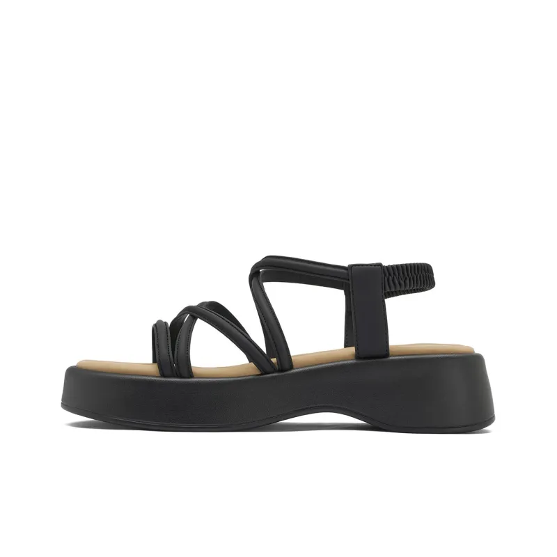 JOSINY Beach Sandals Women's Black-0