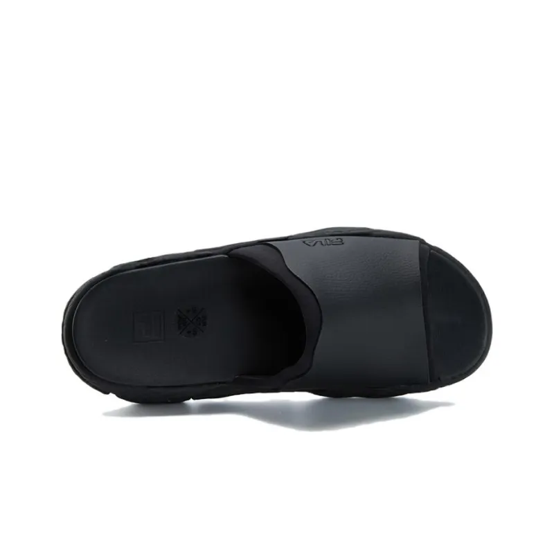 FILA Fern Slide Slippers Men's Black-1