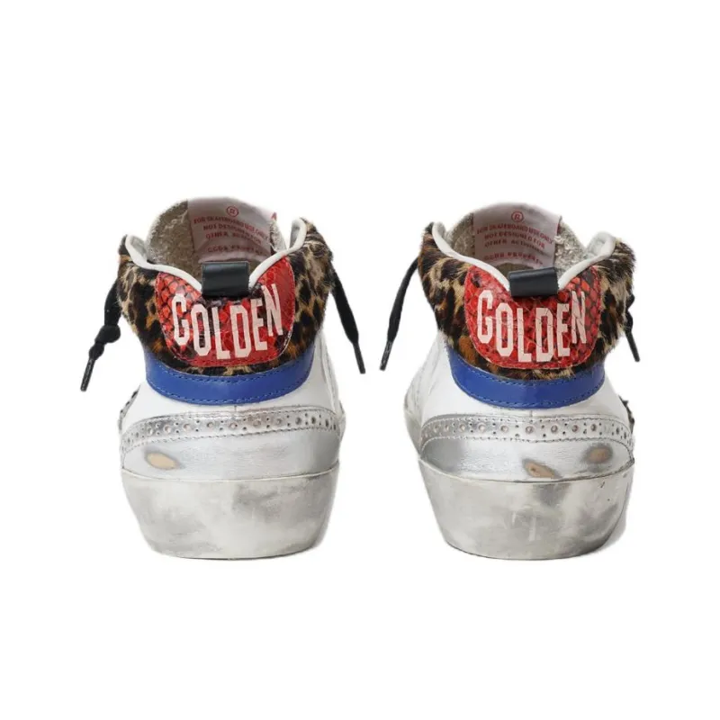 Golden Goose Skateboard Shoes Women's Low Top White Gray-3