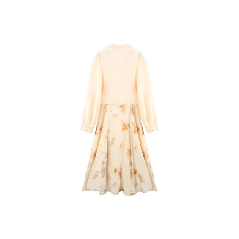 A Paradise For Awakening Skirt Set Women's Apricot-1