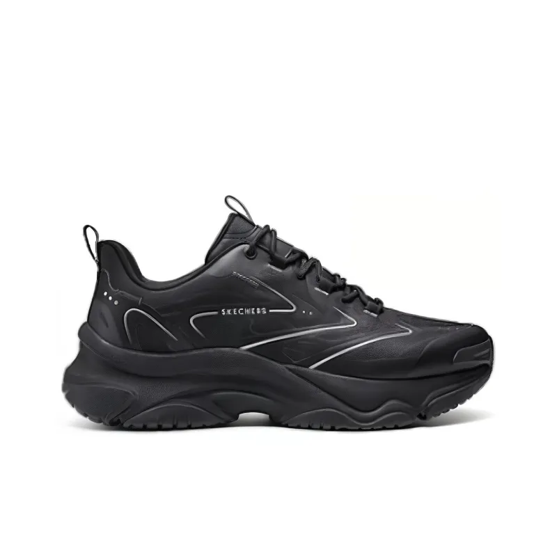 Skechers Street Moonhiker Anti Slip Wear Resistant Breathable Quick Dry Low Top Casual Shoes Men's Black-1