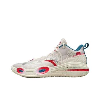 ANTA x OCCUPY Raid 1 White Dragon Low Top Basketball Shoes Men's Beige Gray Red