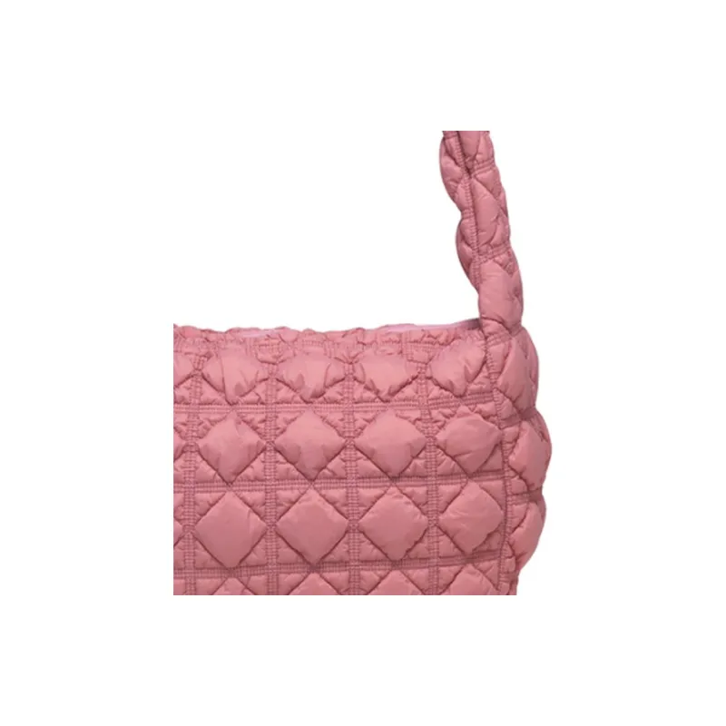 CARLYN Nylon Crossbody Bag Shoulder Bag Large Size Women's Rose Pink-3