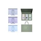 3 Pack Light Gray+Gray Purple+Light Blue