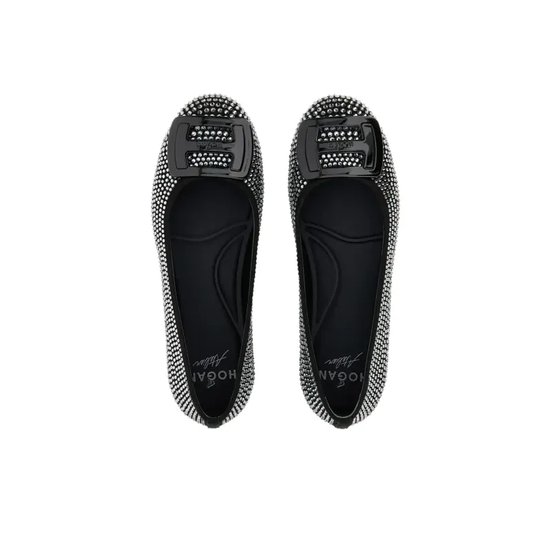 HOGAN H661 Casual Single Shoes Women's Black-4
