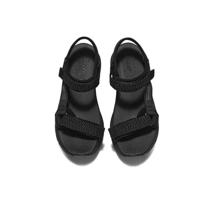 Skechers Beach Sandals Women's All Black-3