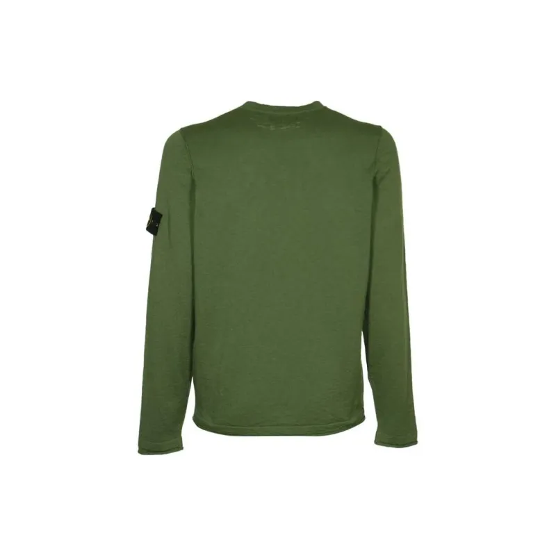 STONE ISLAND Logo Patch Crewneck Jumper-1