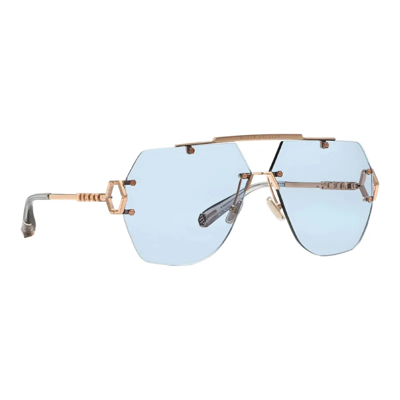PHILIPP PLEIN Metal Aviator Sunglasses Unisex Gold-1