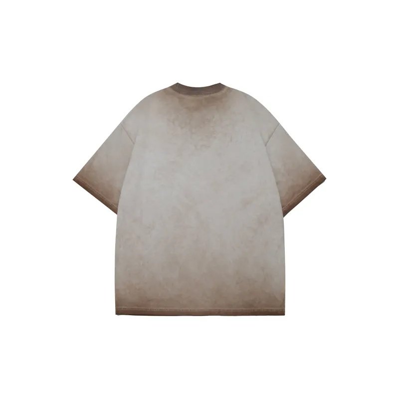 Guuka Short Sleeved T Shirts Men's Light Coffee-1
