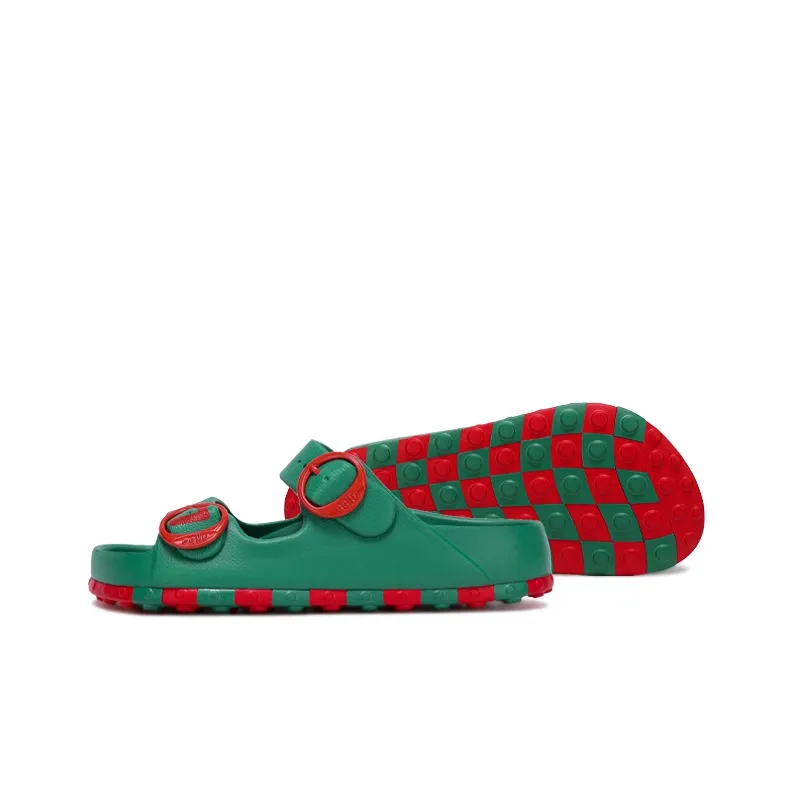 Ccilu Slide Slippers Unisex Blue, Yellow, Green, Blue, White-3