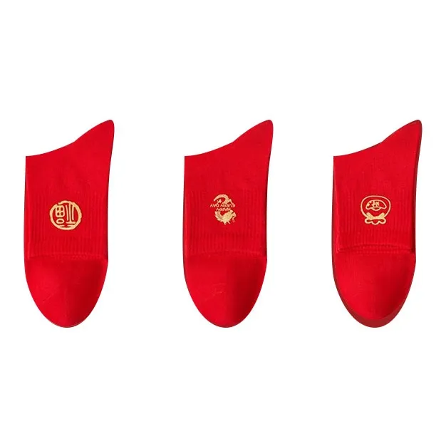 CARTELO Mid-Calf Socks Men's Red-2