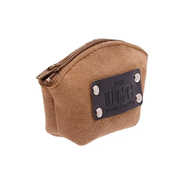 UGG Sheepskin Coin Purse Unisex Chestnut-1